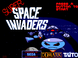 Super Space Invaders Title Screen